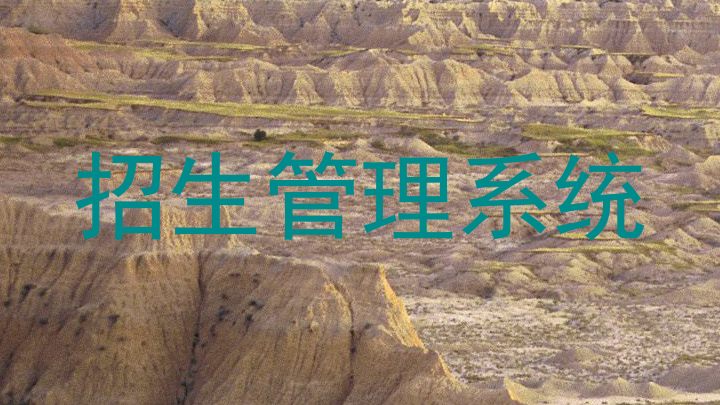 招生管理