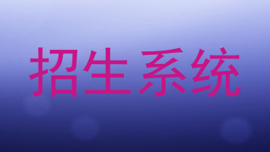 招生系统