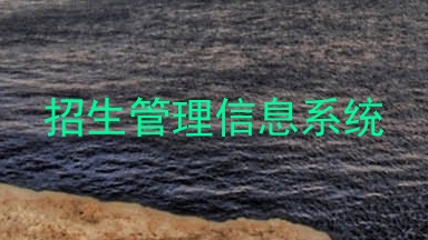 招生管理信息系统