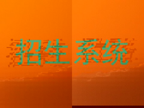 招生系统