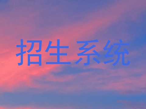 招生系统