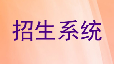 招生系统