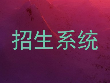 招生系统