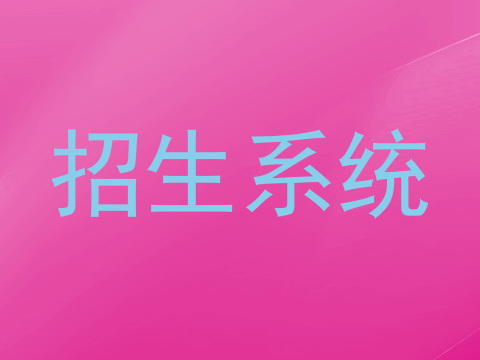招生系统