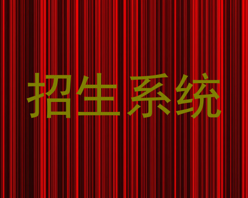 招生系统