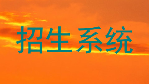 招生系统