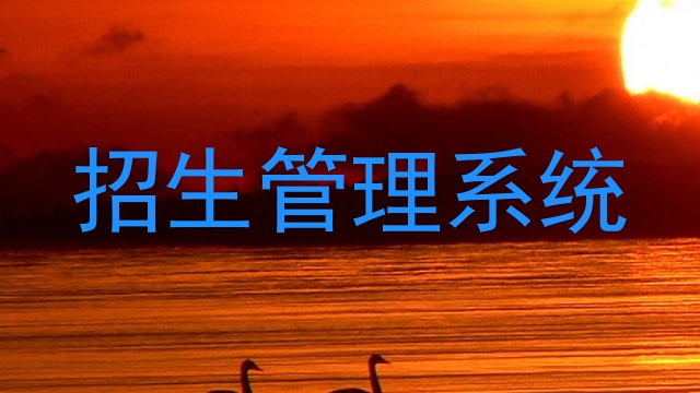 招生管理系统