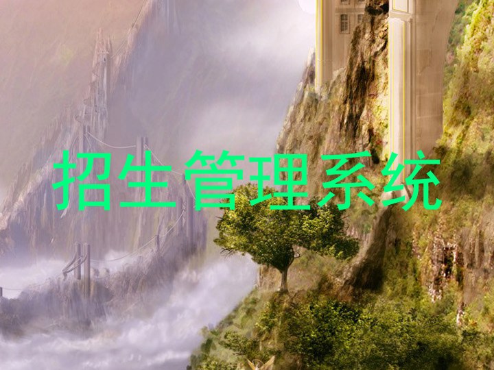 招生管理系统