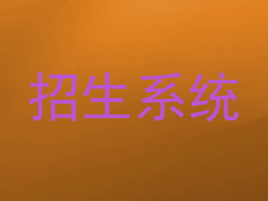 招生系统