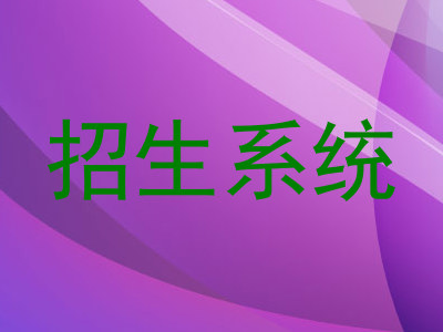 招生系统