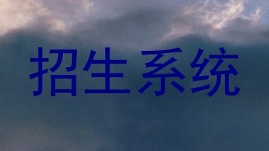 招生系统