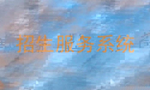招生服务系统