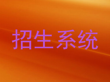 招生系统