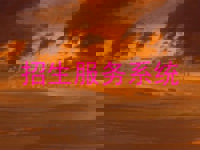 招生服务系统