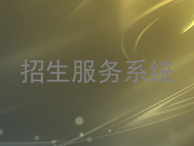 招生服务系统