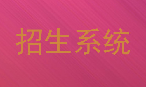 招生系统