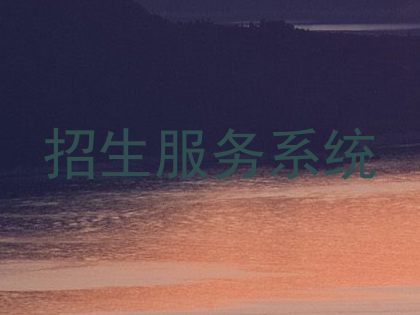 招生服务系统