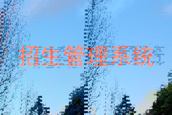 招生管理系统