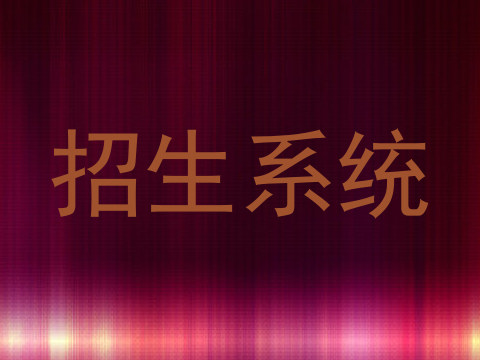 招生系统
