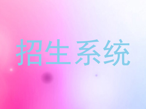 招生系统
