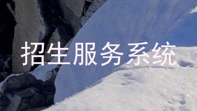 招生服务系统