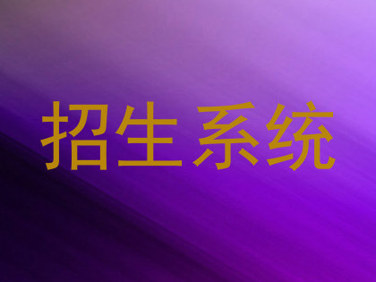 招生系统