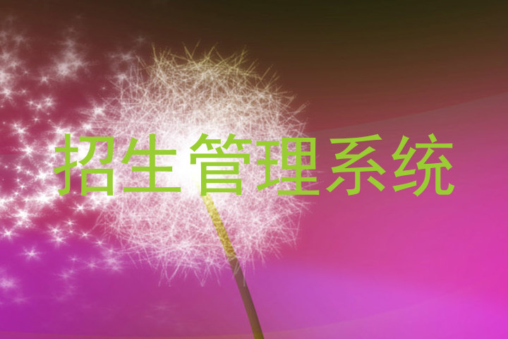 招生管理系统
