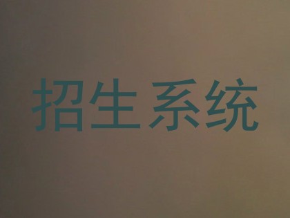 招生系统