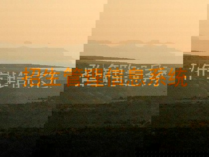 招生管理信息系统