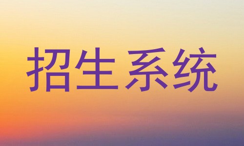 招生系统