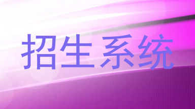 招生系统