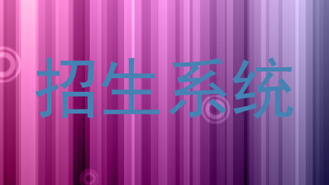 招生系统