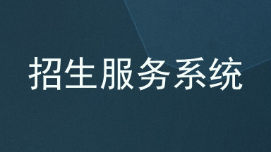 招生服务系统