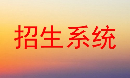 招生系统