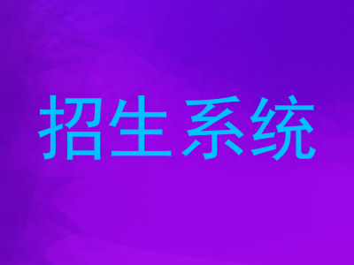 招生系统