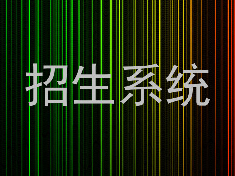 招生系统