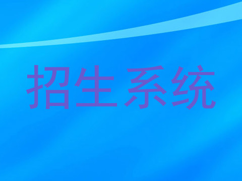 招生系统
