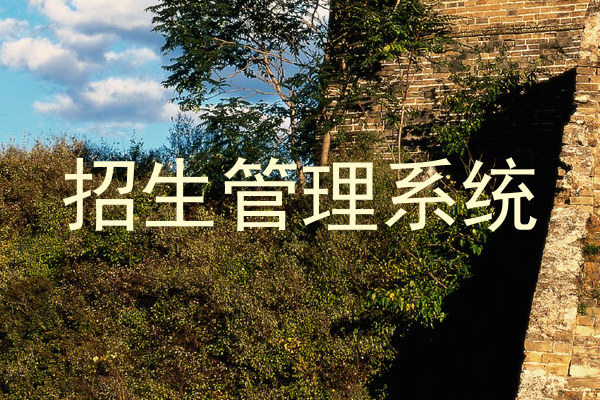 招生管理系统