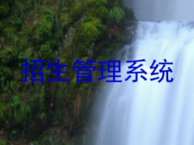 招生管理系统