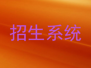招生系统