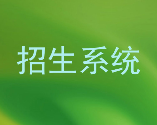 招生系统