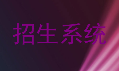 招生系统