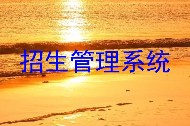 招生管理系统