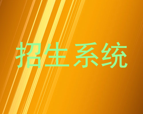 招生系统