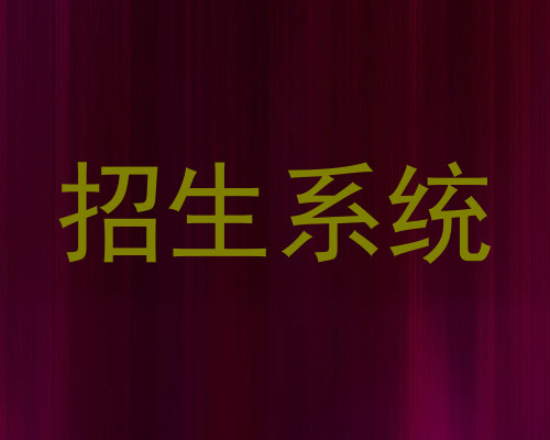 招生系统