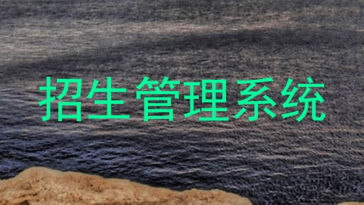 招生管理系统