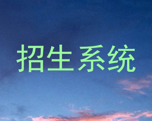 招生系统