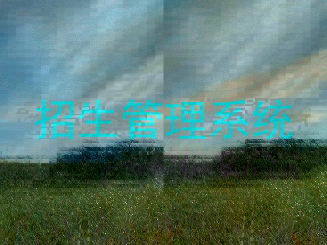 招生管理系统