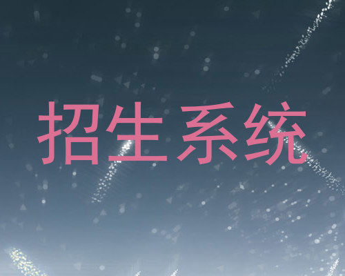 招生系统