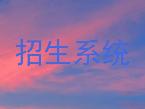招生系统